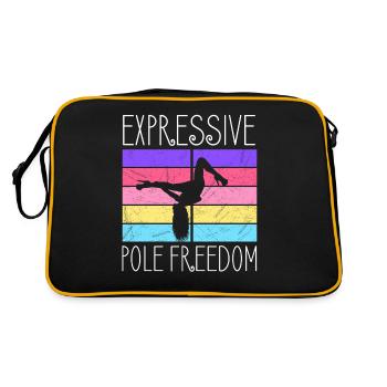 Danseuse de pole dance, Pole dance, Pole dance - Sac Retro - noir/or - Dos