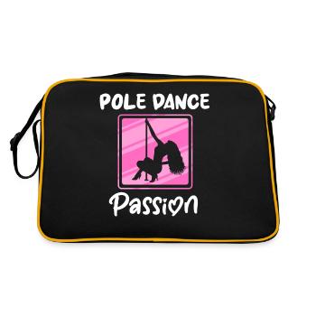 Danseur De Pole Dance, Pole Dance, Pole Dance - Sac Retro - noir/or - Dos