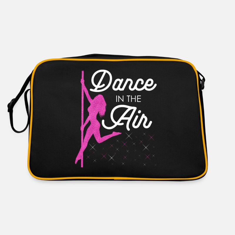 Pole Dance Dancer, Pole Dancing, Pole Dancing - Retro Bag - black/gold