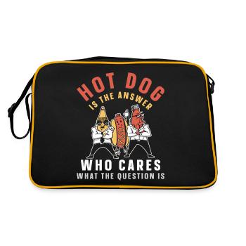 Le hot-dog adulte est le - Sac Retro - noir/or - Dos
