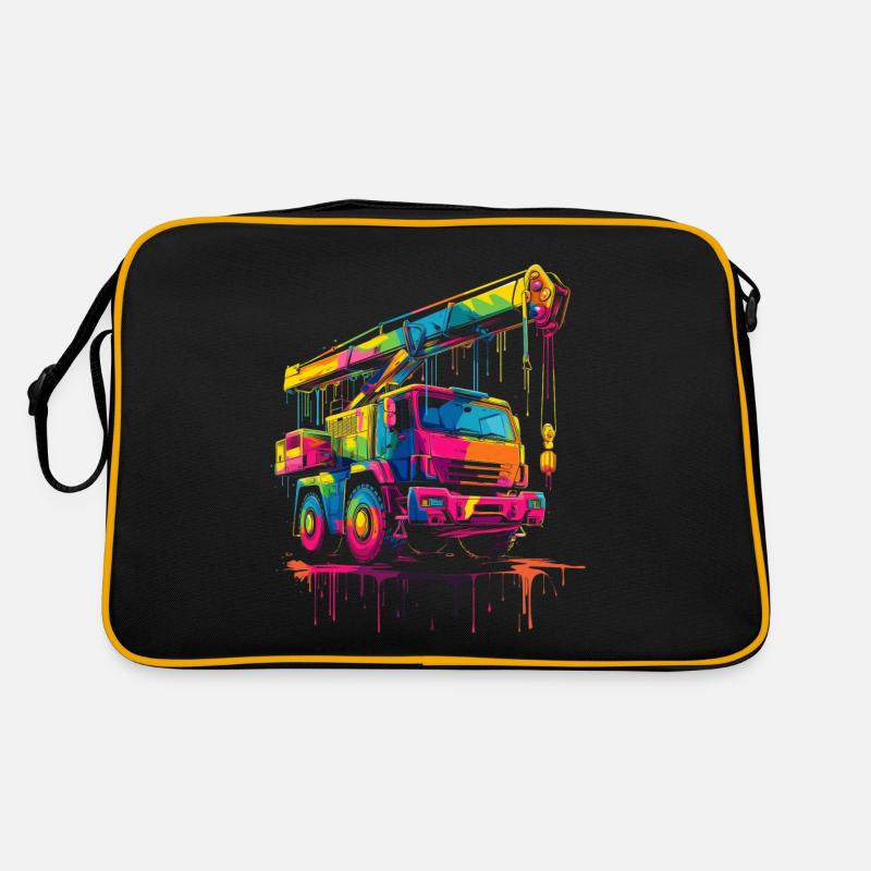 Grutier Driver Construction Pop Art Sac Retro