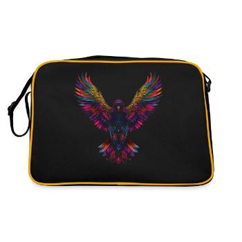 Corbeau Corbeau Oiseau Pop Art - Sac Retro - noir/or - Dos