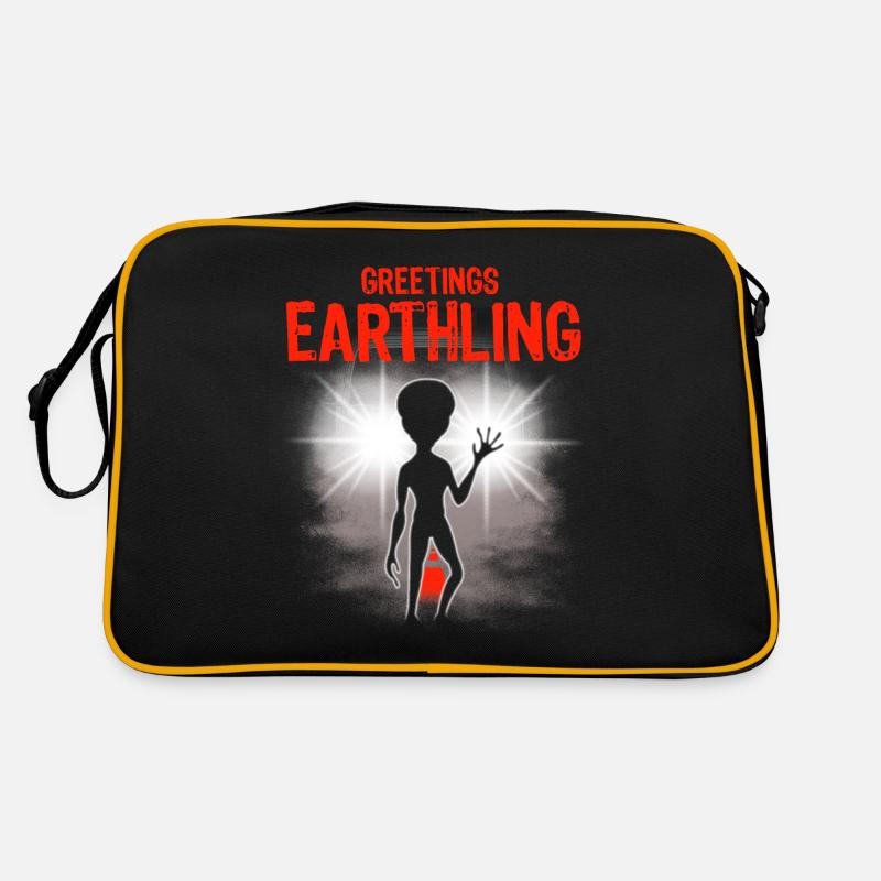 Alien, UFO, UAP, Space, Weltraum Flugobjekt Retro Tasche