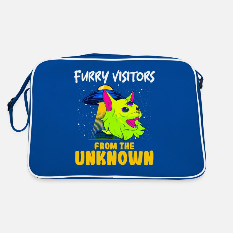 Chat Alien, OVNI, UAP, Espace, Objet Volant Spatial Sac Retro