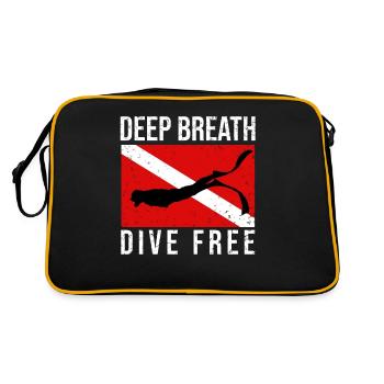 Diving, Freediving, Freediving No Limit Freediving - Retro Bag - black/gold - Back