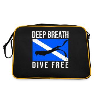 Diving, Freediving, Freediving No Limit Freediving - Retro Bag - black/gold - Back