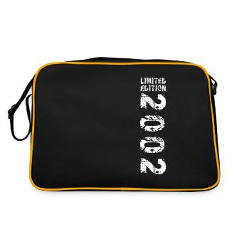 2002 Geburtstag Geschenkidee Vintage Edition 2002 - Retro Tasche - Schwarz/Gold - Hinten