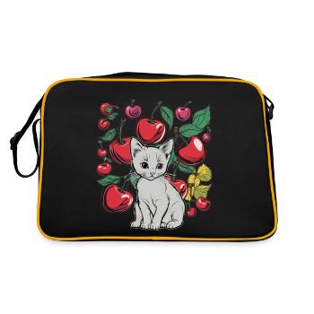 Cerises Cerises Chats Cerises - Sac Retro - noir/or - Dos