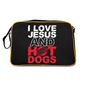 Hot Dog Adulte Jésus Foi - Sac Retro - noir/or - Dos