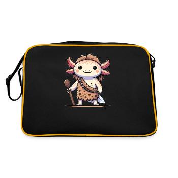 Drôle de costume d’homme des cavernes Axolotl - Sac Retro - noir/or - Dos
