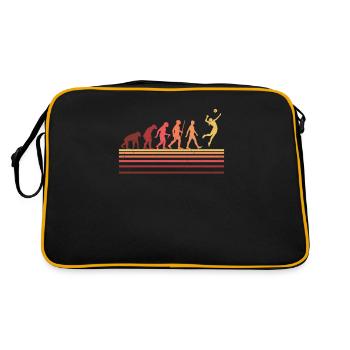 Ballon de volley-ball Evolution Joueur de volley-ball Vintage - Sac Retro - noir/or - Dos