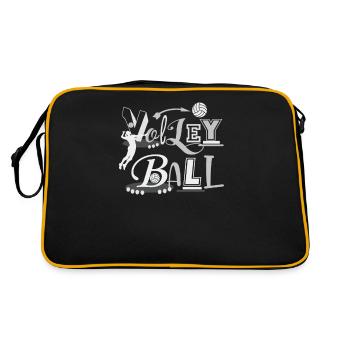 Ballon de volley-ball Joueurs de volley-ball Volleyball sportif Volley-ball - Sac Retro - noir/or - Dos