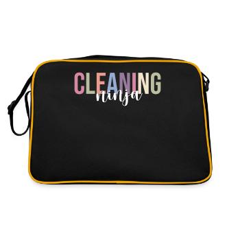 Équipe de nettoyage du concierge de l’école - Sac Retro - noir/or - Dos