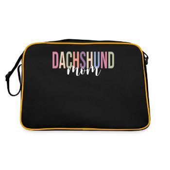 Chien Maman Amoureux des chiens - Sac Retro - noir/or - Dos