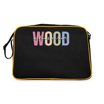 Menuisiers, menuisiers, menuisiers - Sac Retro - noir/or - Dos