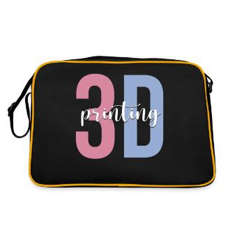 3D Printer Machine - Retro Bag - black/gold - Back
