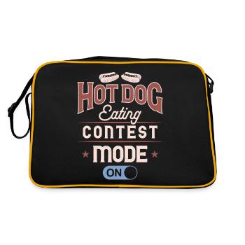 Hot-dog Adulte Manger des hot-dogs - Sac Retro - noir/or - Dos