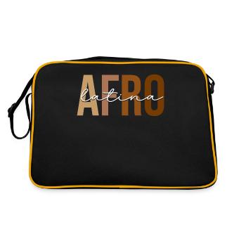 Fierté hispanique afro-américaine noire - Sac Retro - noir/or - Dos