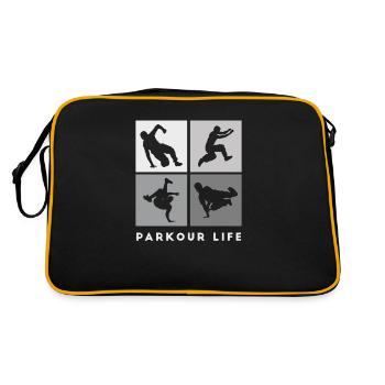 Parkour-Life Freerunning Freerunner - Retro Bag - black/gold - Back