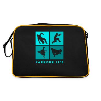 Parkour-Life Freerunning Freerunner - Sac Retro - noir/or - Dos