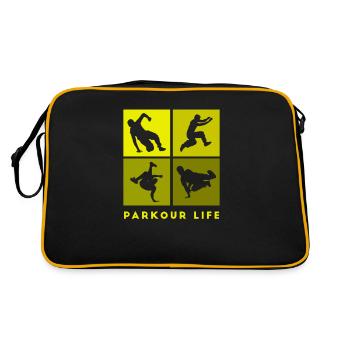 Parkour-Life Freerunning Freerunner - Sac Retro - noir/or - Dos