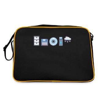 IT Geek, PC Accessories Storage Devices Evolution - Retro Bag - black/gold - Back