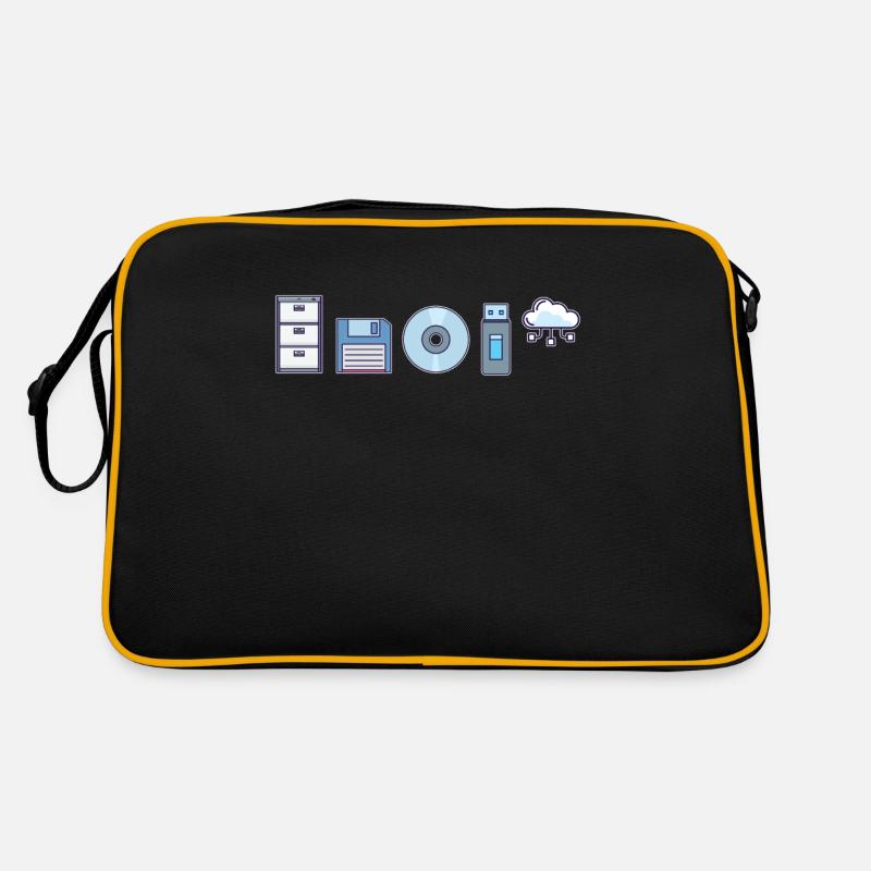 IT Geek, Accessoires PC Évolution des périphériques de stockage Sac Retro