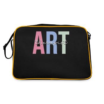 Art Therapy Art Teacher - Retro Bag - black/gold - Back
