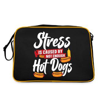 Le stress des adultes est causé par - Sac Retro - noir/or - Dos