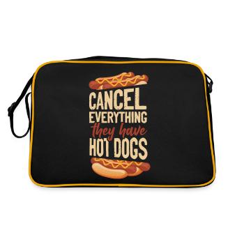 Hot Dog Adulte Annuler Tout - Sac Retro - noir/or - Dos