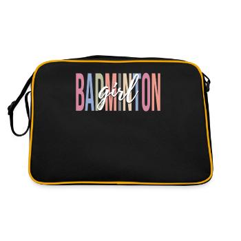 Joueur de badminton - Sac Retro - noir/or - Dos