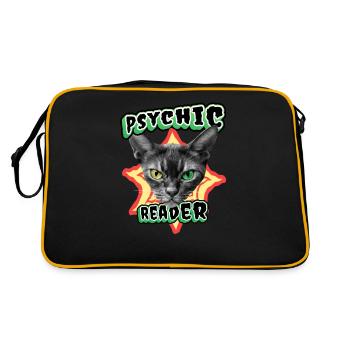 "Psychic-Reader" Gothic Occult Halloween Witch - Retro Bag - black/gold - Back