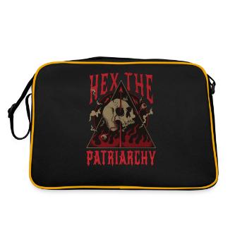 "Hex The Patriarchy" Gothic Occult Witch - Retro Bag - black/gold - Back