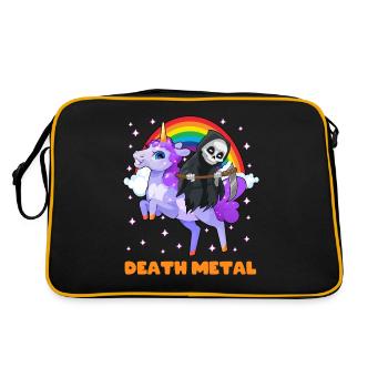 Goth Rock Satan Licorne Festivals Death Metal - Sac Retro - noir/or - Dos