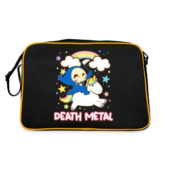 Goth Rock Satan Licorne Festivals Death Metal - Sac Retro - noir/or - Dos