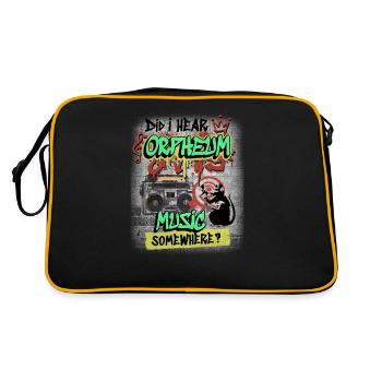 Dortmund Discotheque 80s 90s Wave Music Orpheum - Retro Bag - black/gold - Back