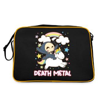 Goth Rock Satan Licorne Festivals Death Metal - Sac Retro - noir/or - Dos