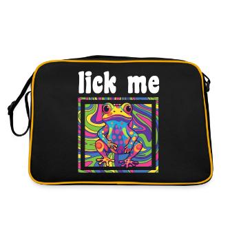 Acide psychédélique Folk Trance Rock EDM Goa Rave - Sac Retro - noir/or - Dos