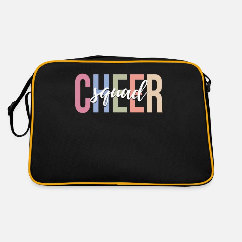 Cheerleading Cheerleader - Retro Tasche - Schwarz/Gold