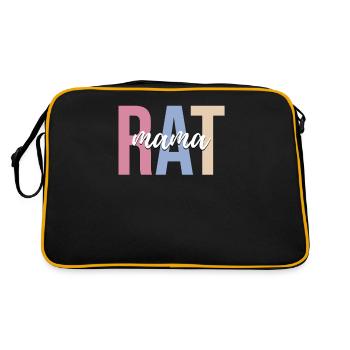 Rat Propriétaire d’animal de compagnie Rat Maman - Sac Retro - noir/or - Dos