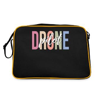 RC Airplane Drone Quadcopter - Retro Bag - black/gold - Back