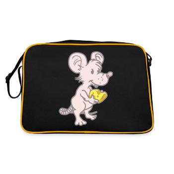 Mouse Mice Rat Rats Rodents Rodents Child - Retro Bag - black/gold - Back