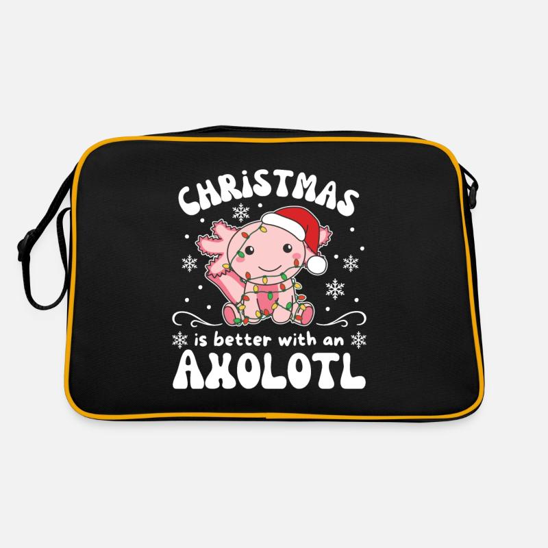 Noël c’est mieux avec un axolotl Sac Retro
