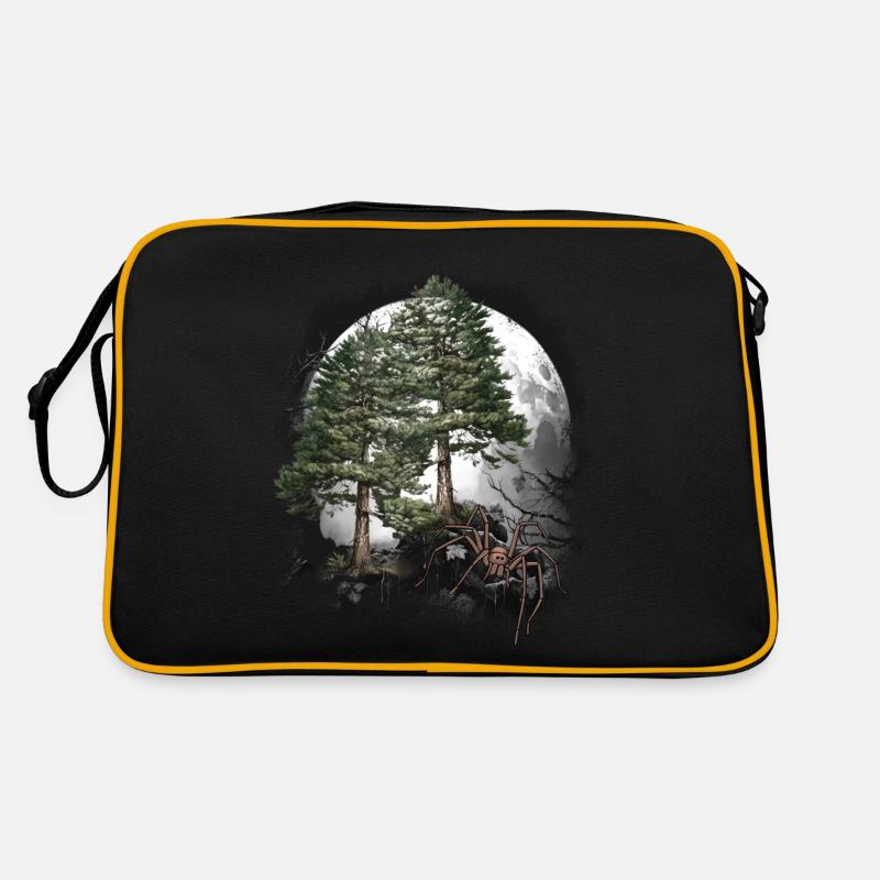 Halloween Spinne Spinnen Waldbewohner Retro Tasche
