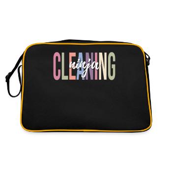 Équipe de nettoyage du concierge de l’école - Sac Retro - noir/or - Dos