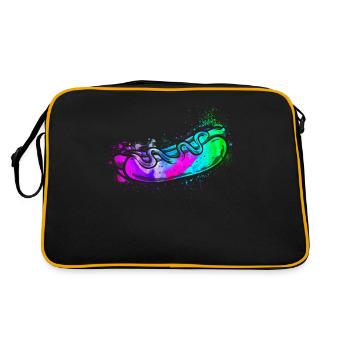 Hot-dog Adulte Aquarelle - Sac Retro - noir/or - Dos