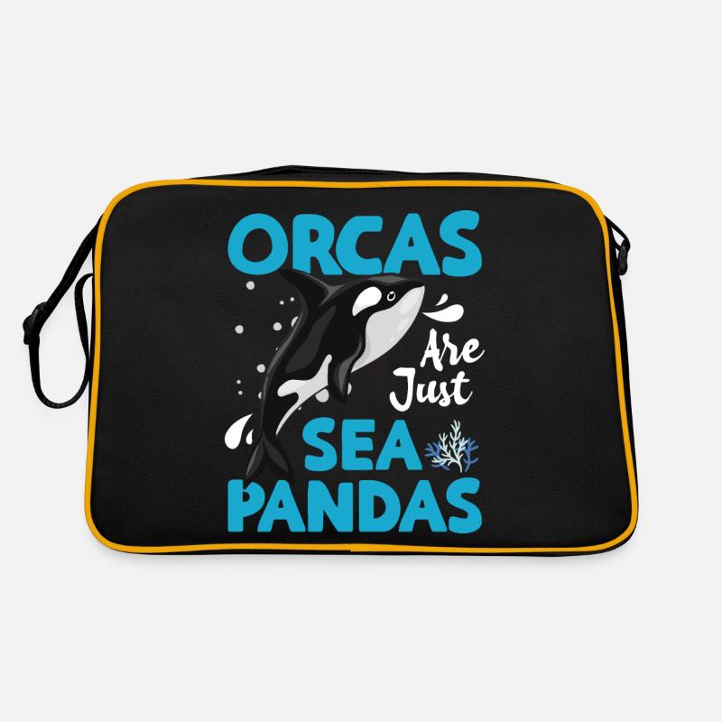 Les orques ne sont que des pandas de mer, les orques sont simples Sac Retro