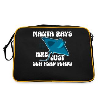 Les raies manta ne sont que des rabats de mer Mantaro - Sac Retro - noir/or - Dos