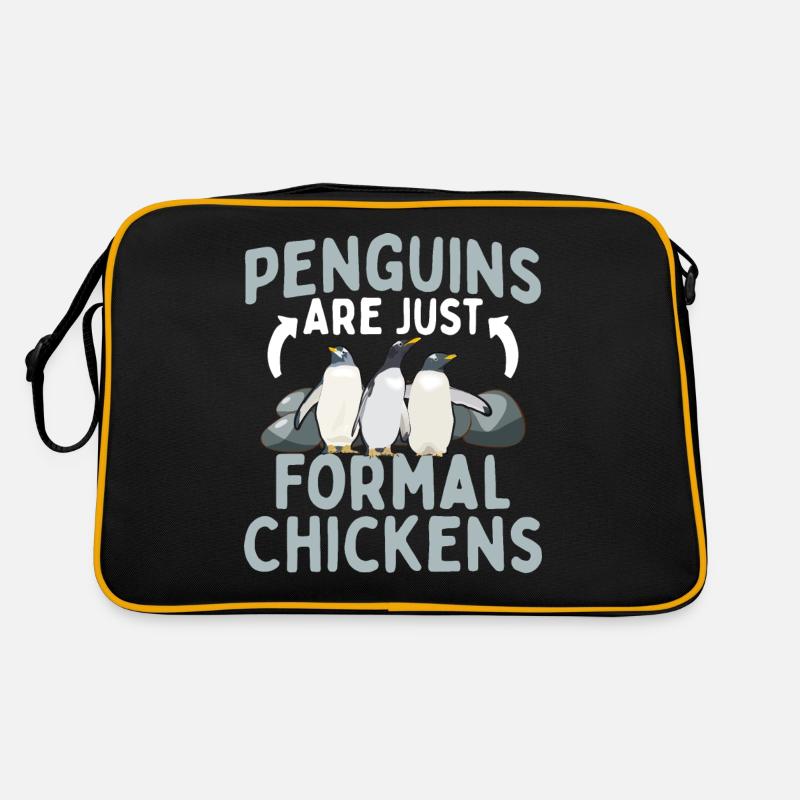 Pinguine sind nur formale Hühner Pinguine formale Retro Tasche