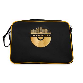 Vinyl Record Disco Music - Retro Bag - black/gold - Back